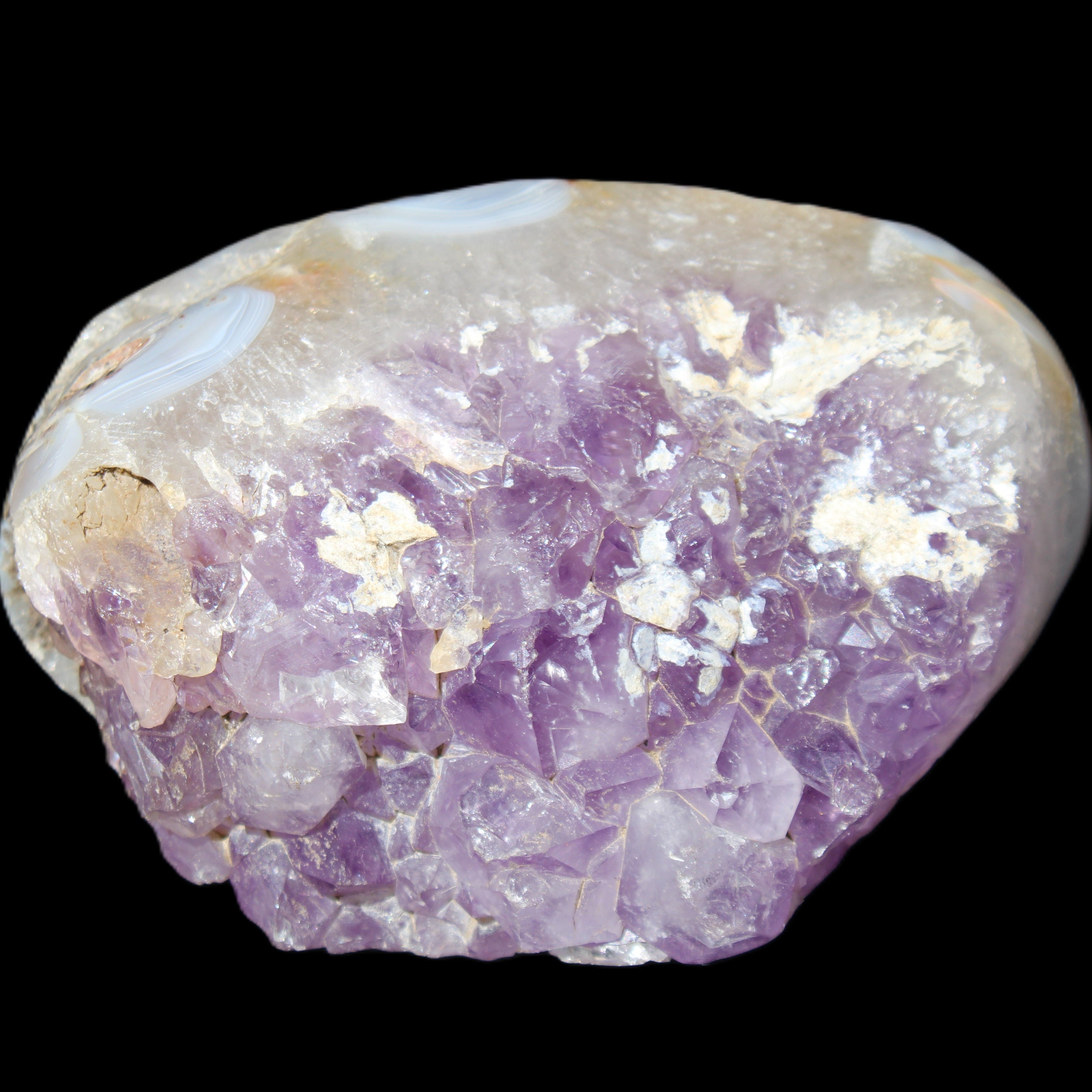 Amethyst Geode cluster 417g in sunlight - Rocks and Things Store