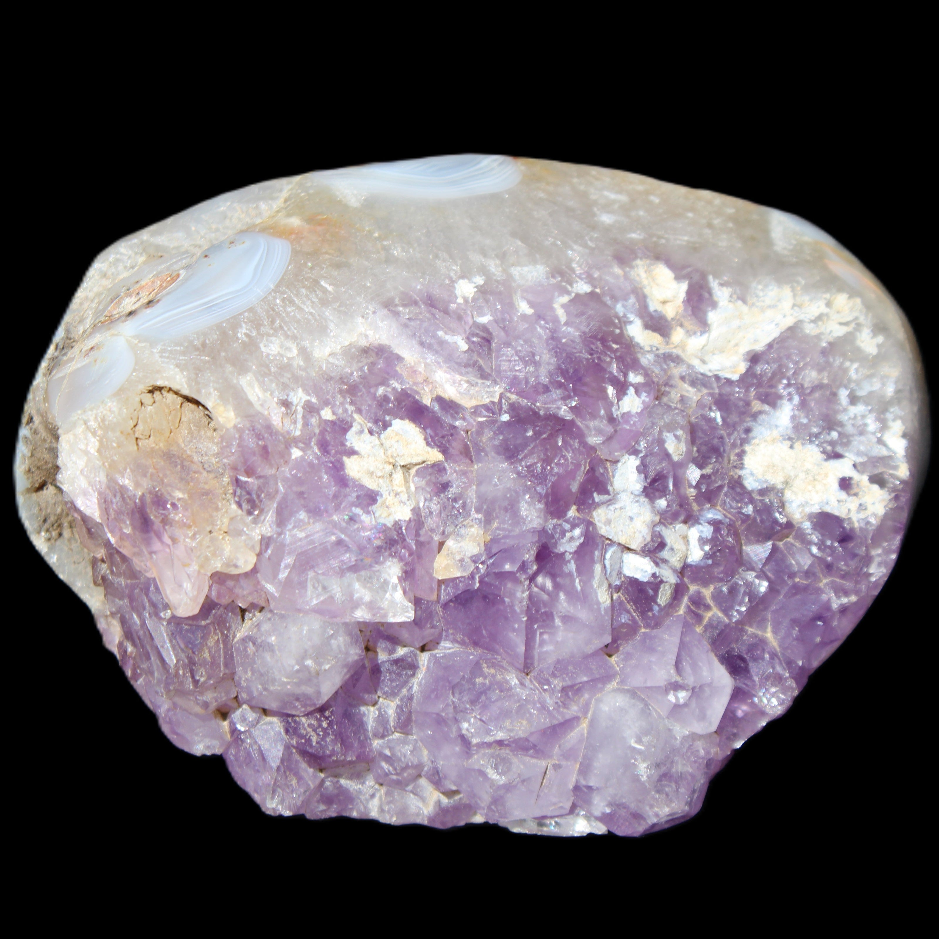 Amethyst Geode cluster 417g in sunlight - Rocks and Things Store