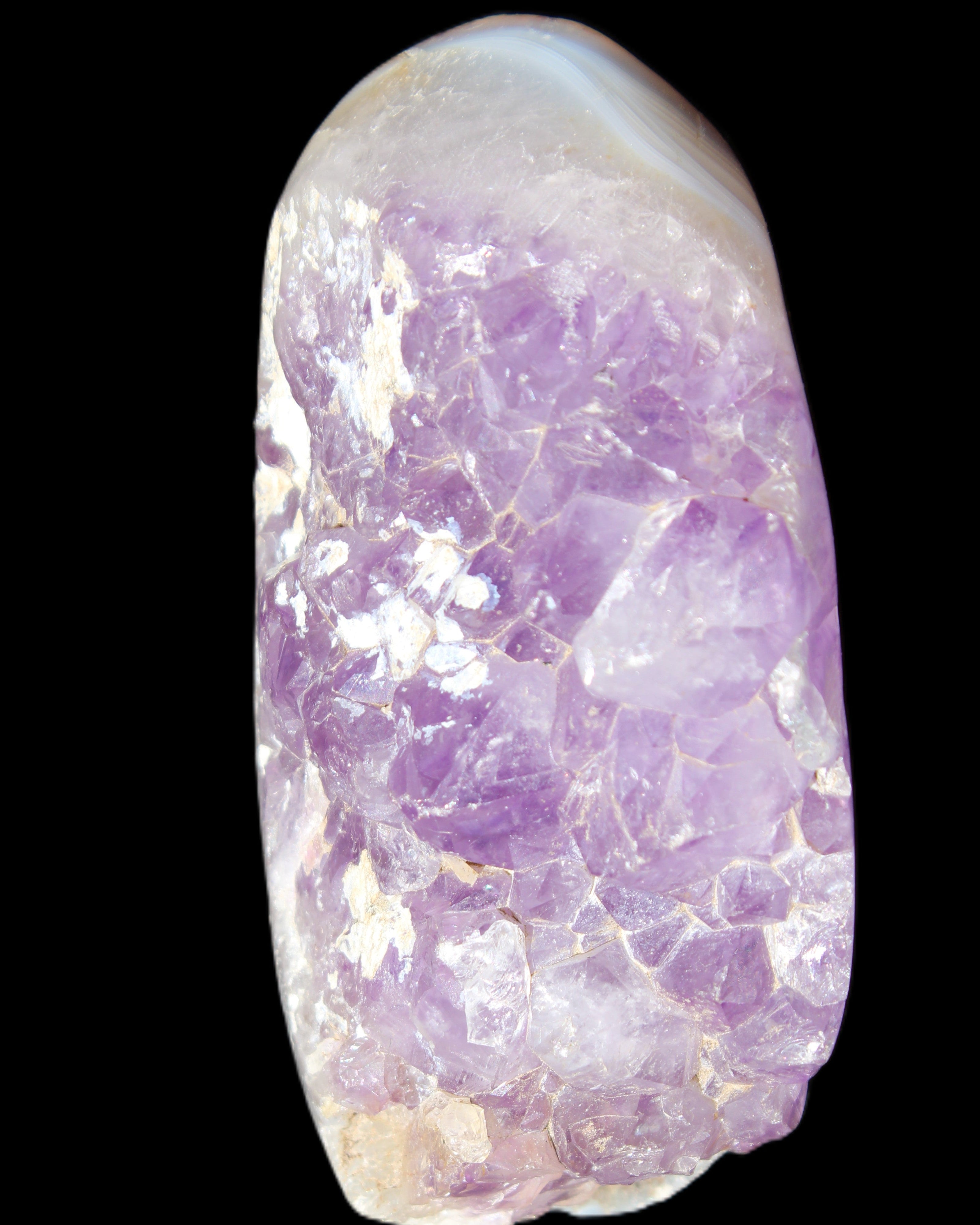 Amethyst Geode cluster 417g in sunlight - Rocks and Things Store