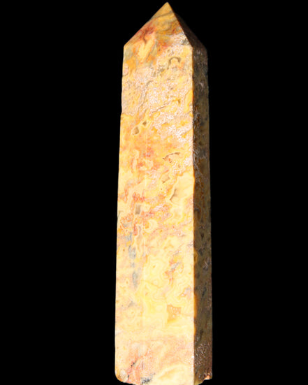 Claybank Agate Marquise wand 107g in sunlight - Rocks and Things Store