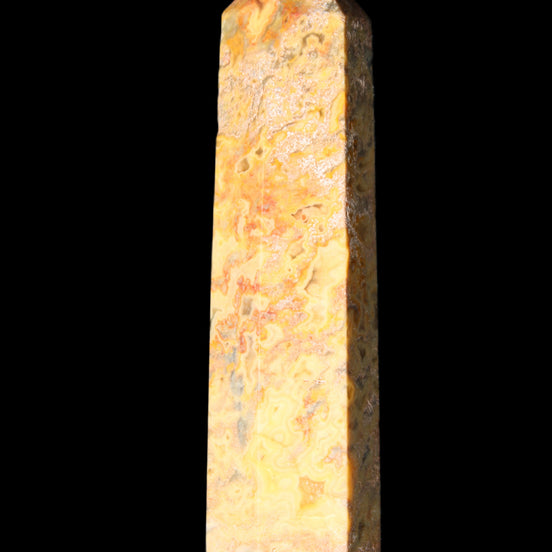Claybank Agate Marquise wand 107g in sunlight - Rocks and Things Store