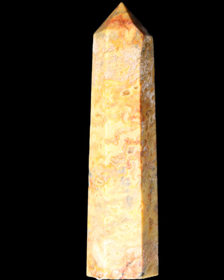 Claybank Agate Marquise wand 107g in sunlight - Rocks and Things Store