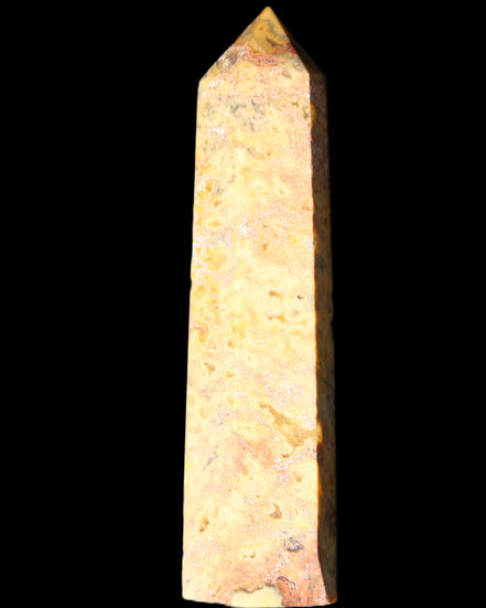 Claybank Agate Marquise wand 107g in sunlight - Rocks and Things Store