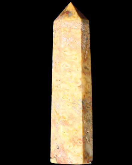 Claybank Agate Marquise wand 107g in sunlight - Rocks and Things Store