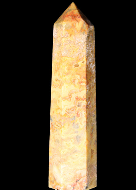 Claybank Agate Marquise wand 107g in sunlight - Rocks and Things Store