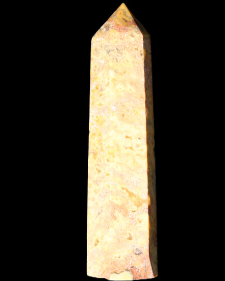 Claybank Agate Marquise wand 107g in sunlight - Rocks and Things Store