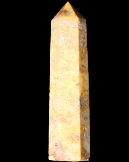 Claybank Agate Marquise wand 107g in sunlight - Rocks and Things Store