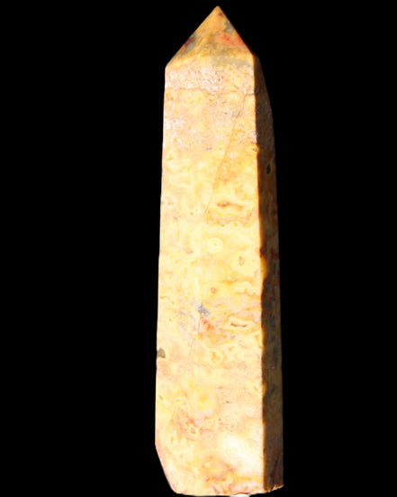 Claybank Agate Marquise wand 107g in sunlight - Rocks and Things Store