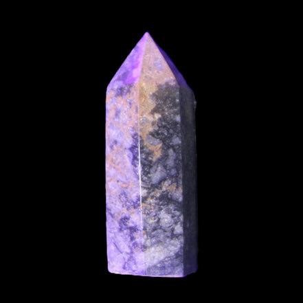 Sugilite wand 41g in LED and UV light - Rocks and Things Store