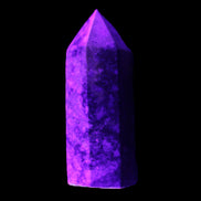 Sugilite wand 41g in UV light - Rocks and Things Store