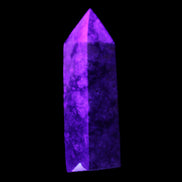 Sugilite wand 41g in UV light - Rocks and Things Store