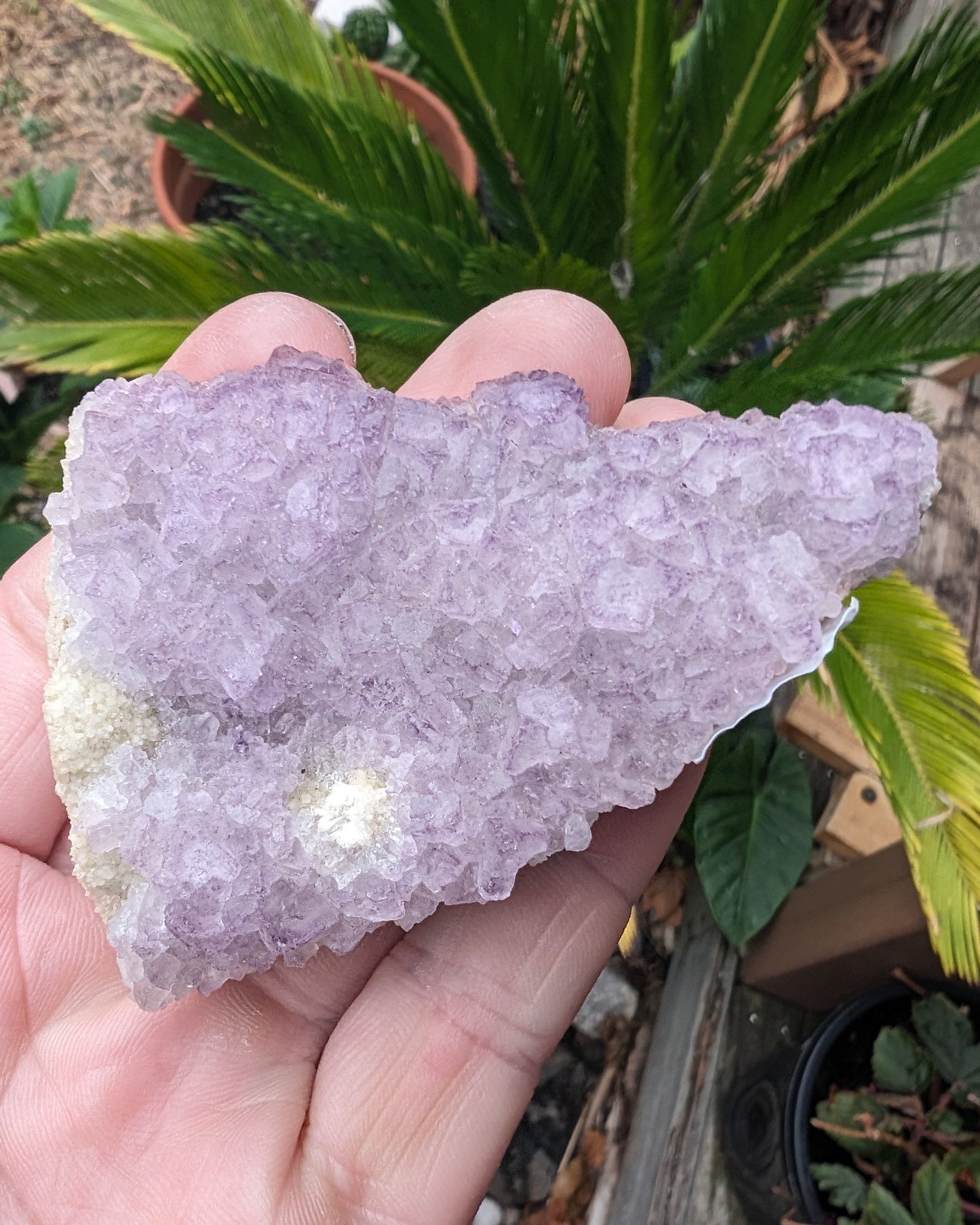 Purple Fluorite cluster from China 113g