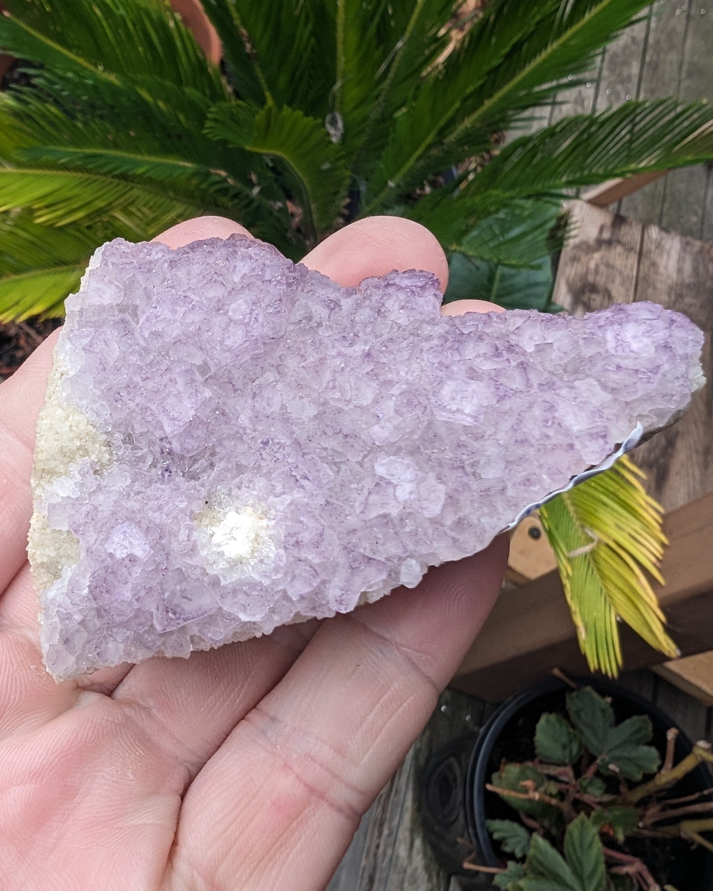 Purple Fluorite cluster from China 113g