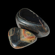 Blue Tigers Eye 2 tumbled stones 13-15g Rocks and Things