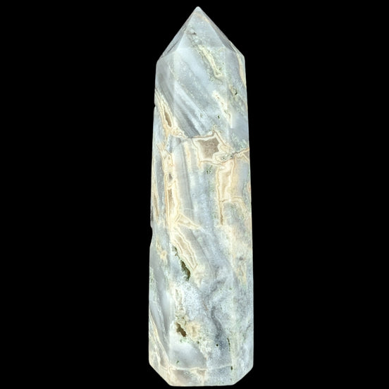 Claybank Agate Marquise wand 74g - Rocks and Things Store