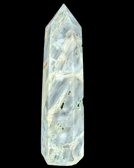 Claybank Agate Marquise wand 74g - Rocks and Things Store