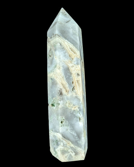 Claybank Agate Marquise wand 74g - Rocks and Things Store