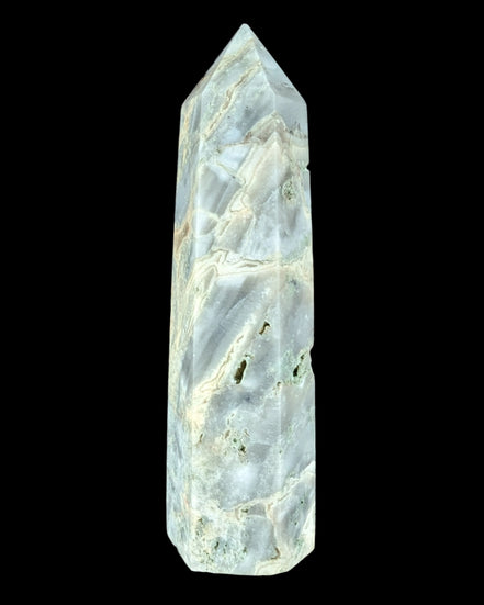 Claybank Agate Marquise wand 74g - Rocks and Things Store