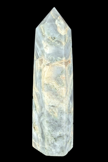 Claybank Agate Marquise wand 74g - Rocks and Things Store