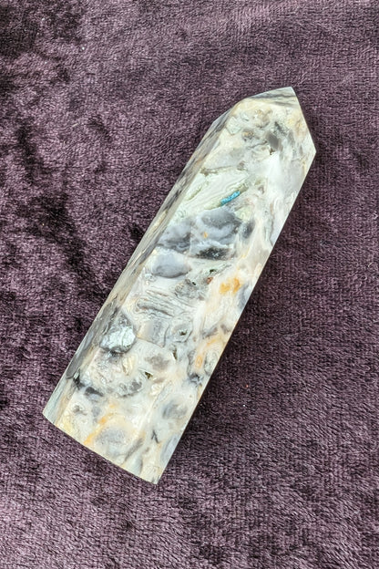 Agate Crazy Claybank Marquis wand 76g