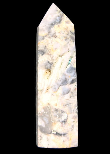 Agate Crazy Claybank Marquis wand 76g in sunlight - Rocks and Things Store