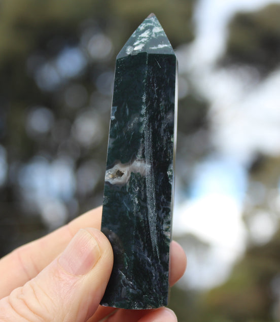Aquatic Agate wand 90g Rocks and Things