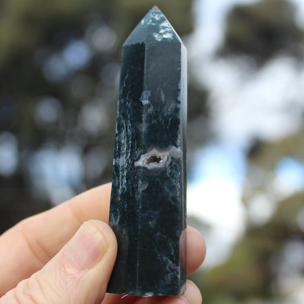 Aquatic Agate wand 90g Rocks and Things