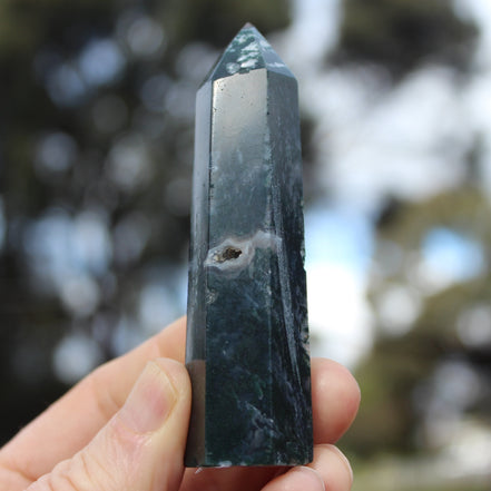 Aquatic Agate wand 90g Rocks and Things