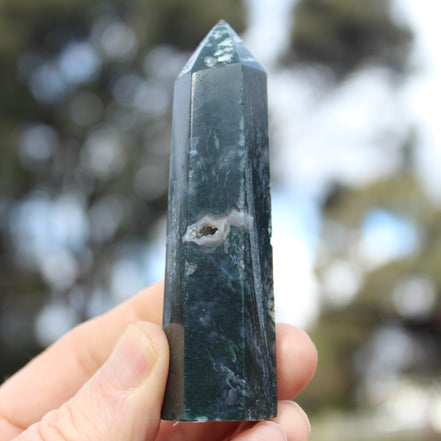 Aquatic Agate wand 90g Rocks and Things