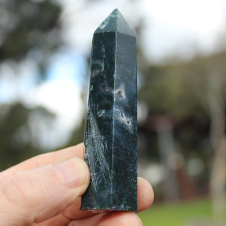 Aquatic Agate wand 90g Rocks and Things