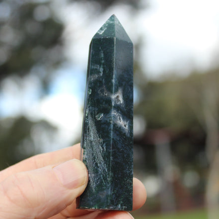 Aquatic Agate wand 90g Rocks and Things
