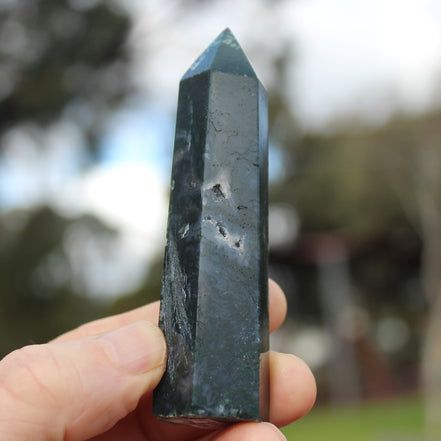 Aquatic Agate wand 90g Rocks and Things
