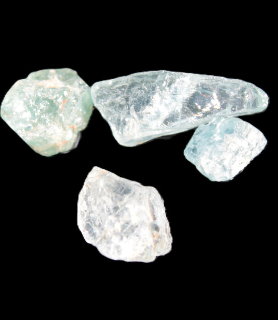 Aquamarine natural 4 crystals 5-8g Rocks and Things