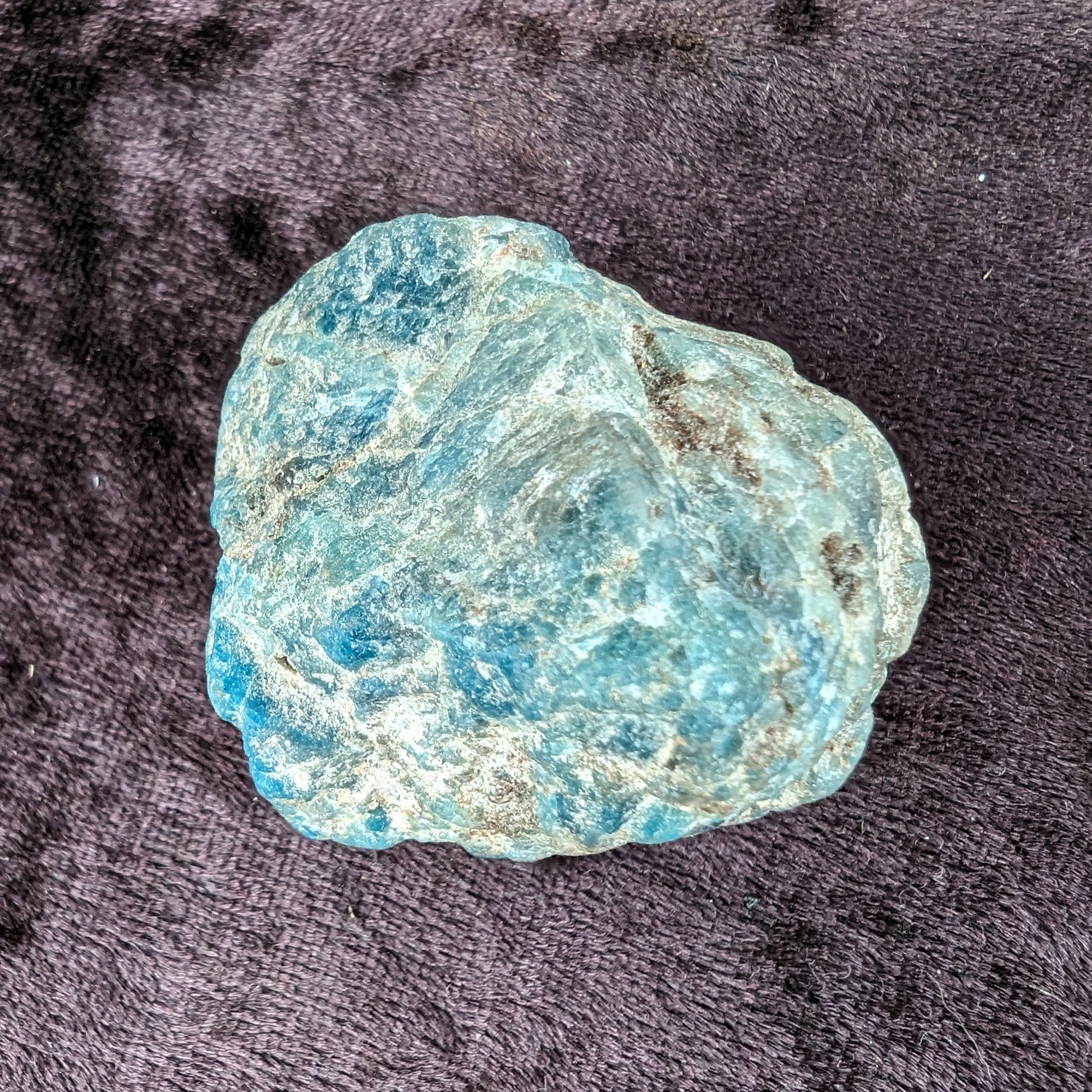 Blue Apatite rough 100g Rocks and Things