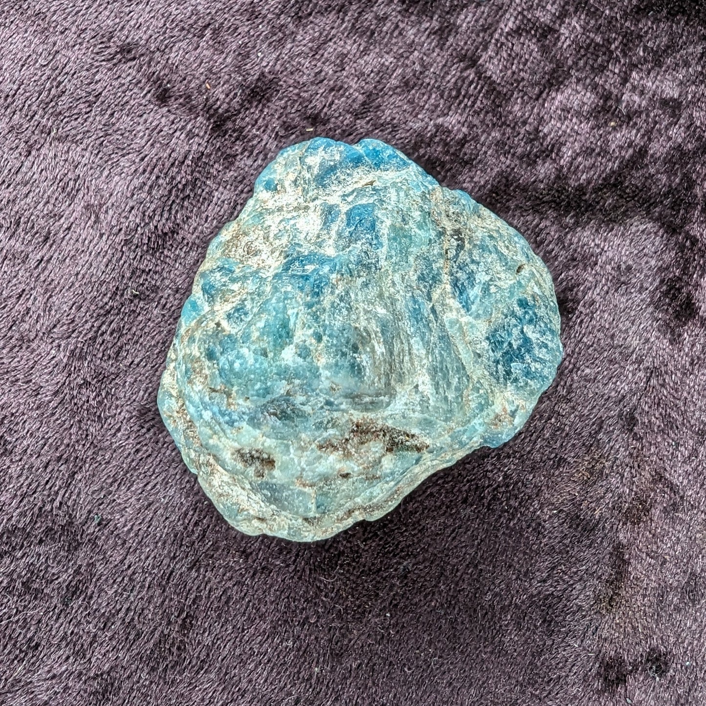 Blue Apatite rough 100g Rocks and Things