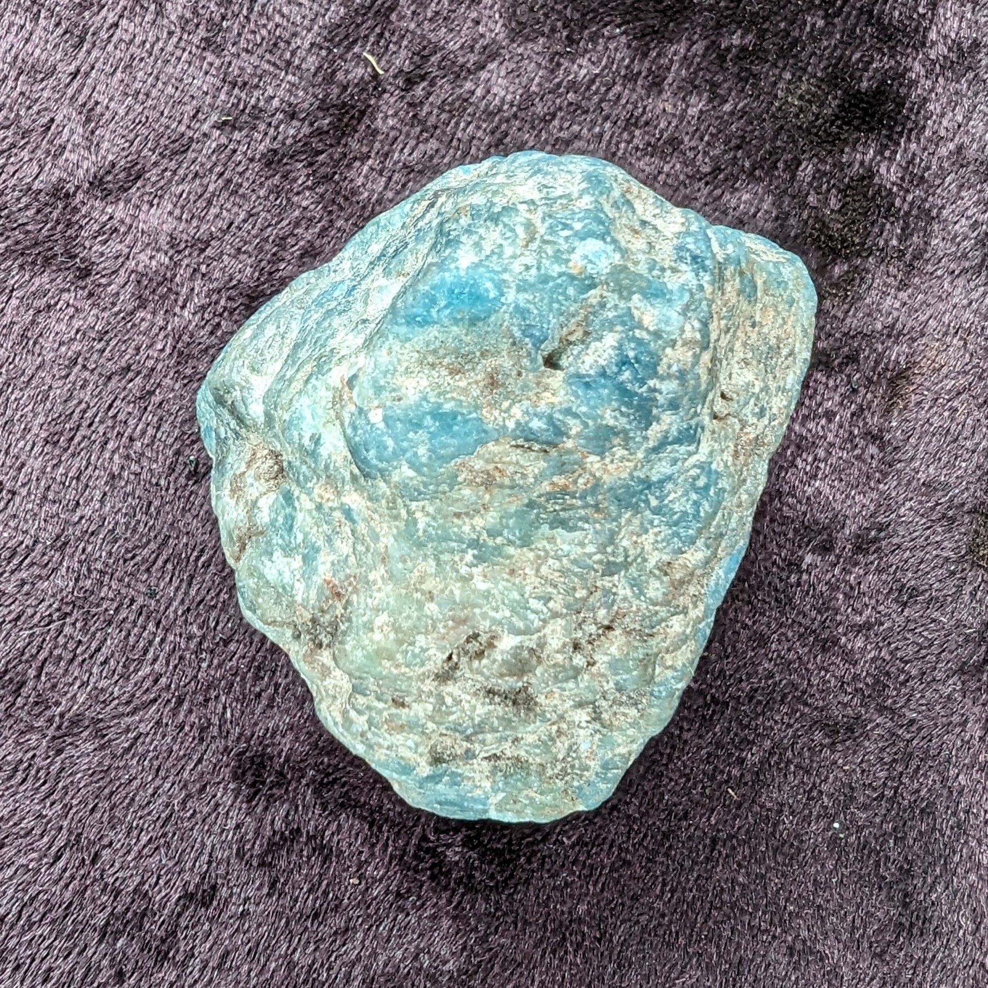 Blue Apatite rough 100g Rocks and Things