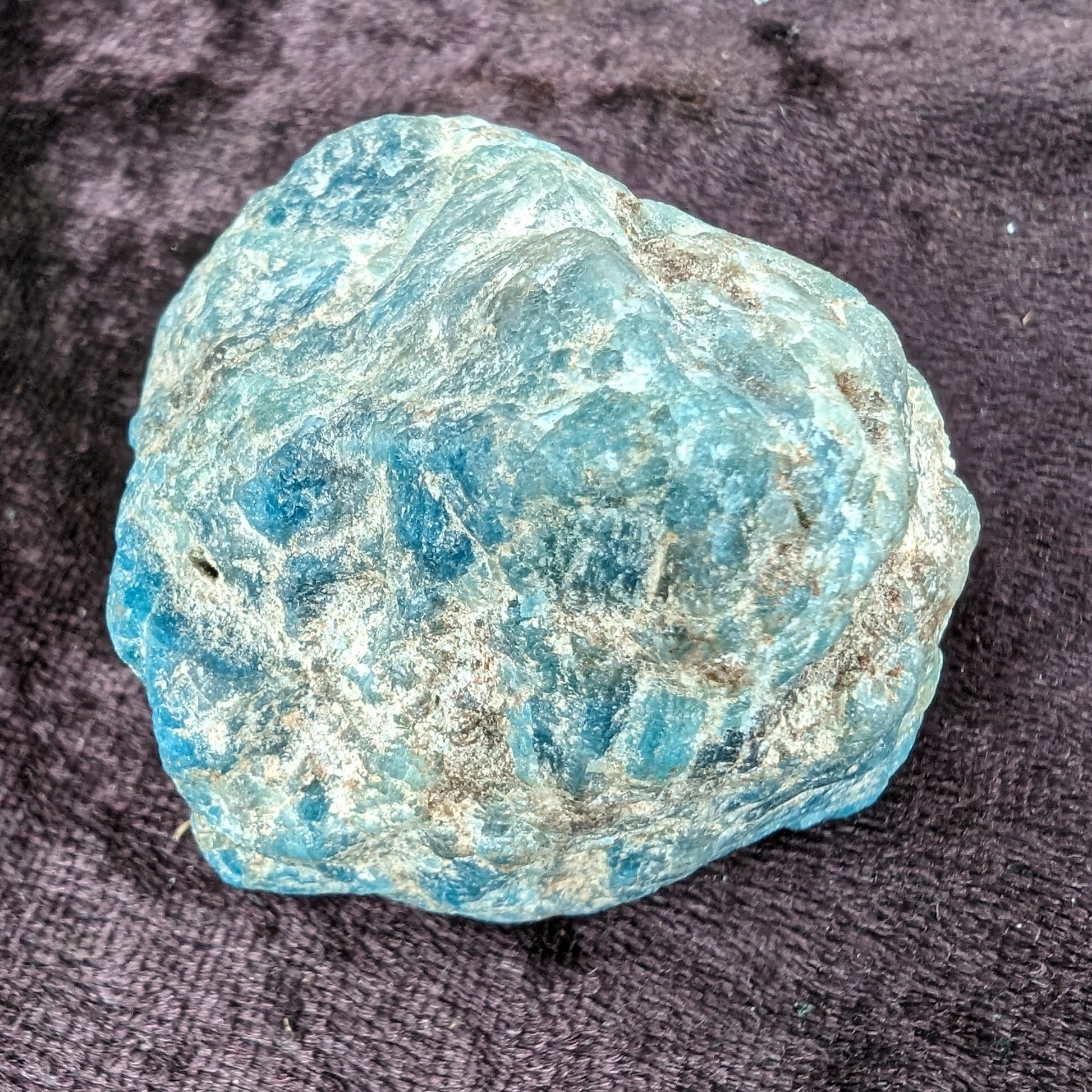 Blue Apatite rough 100g Rocks and Things