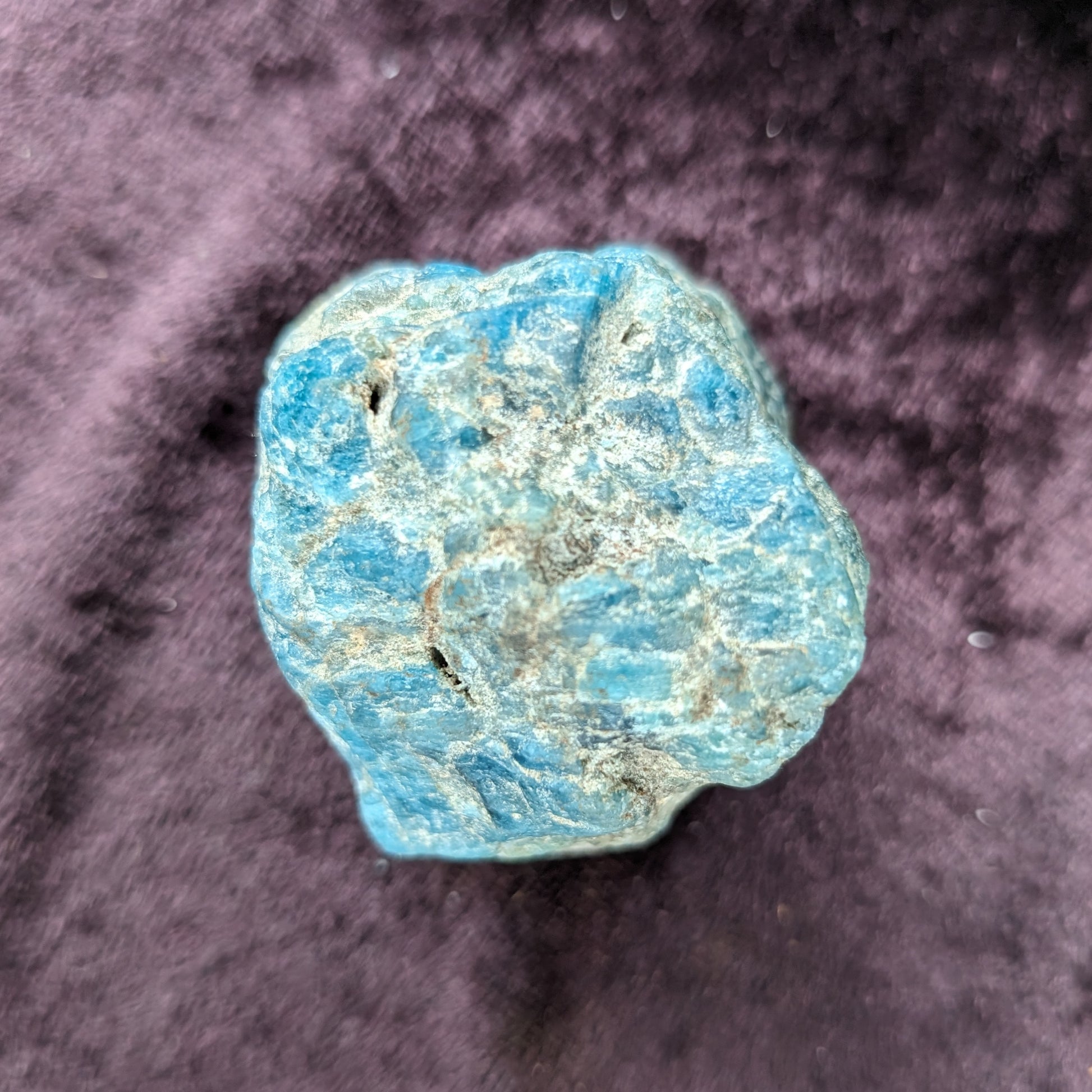 Blue Apatite rough 100g Rocks and Things