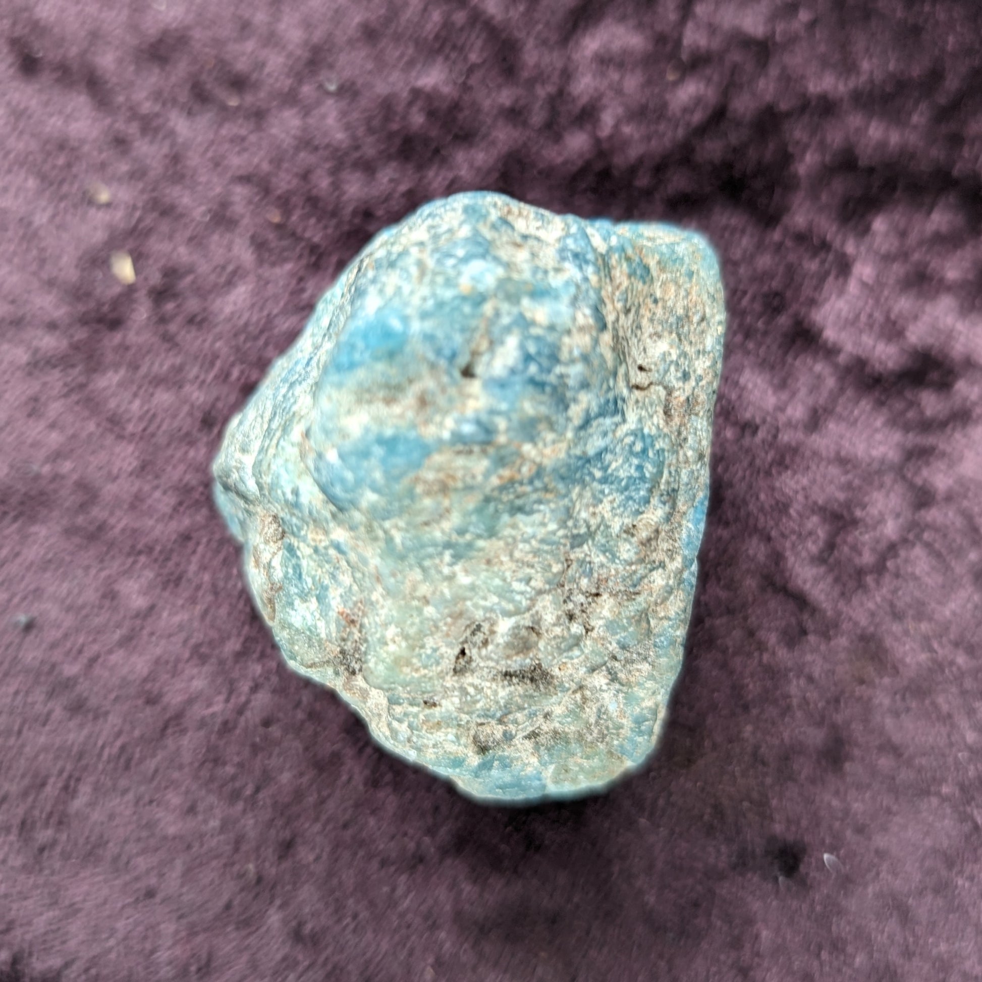 Blue Apatite rough 100g Rocks and Things