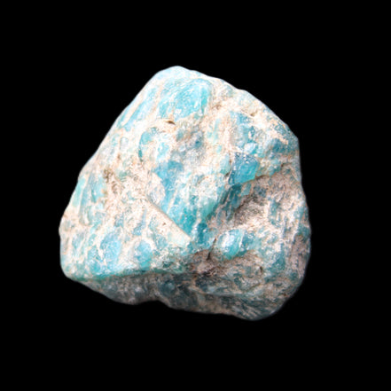 Blue Apatite rough 100g in sunlight - Rocks and Things Store