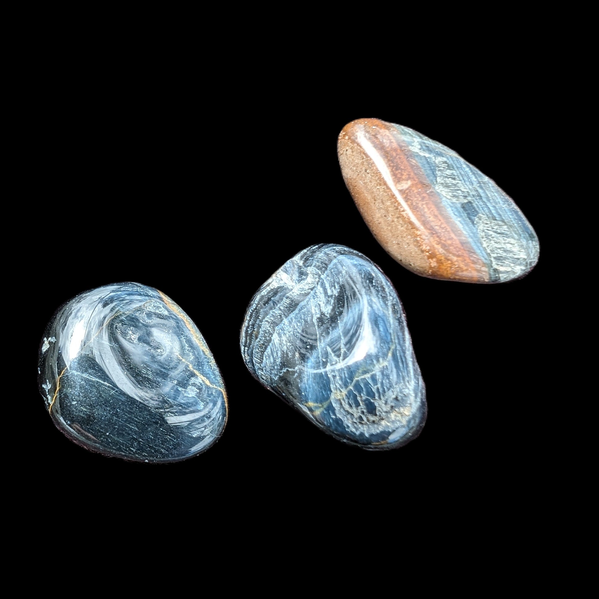 Blue Tigers Eye 2-5 small stones 10-16g Rocks and Things