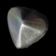Rainbow Obsidian heart 56g in sunlight - Rocks and Things Store