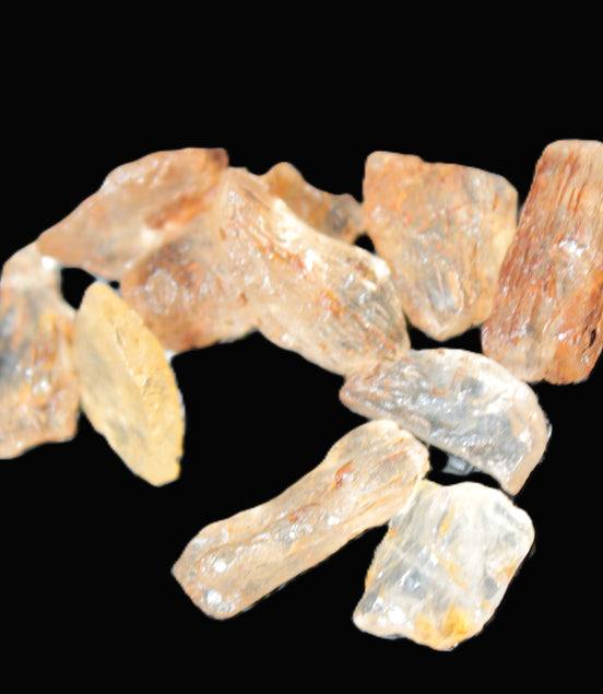 Golden Scapolite from Tanzania 6-8 crystals 7-8g Rocks and Things