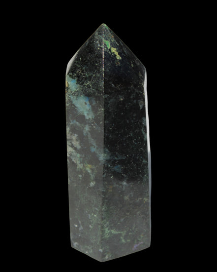 Green Malachite with Azurite wand 69g  - Rocks and Things Store