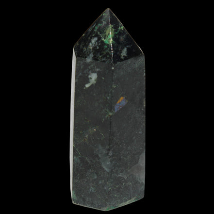 Green Malachite with Azurite wand 69g  - Rocks and Things Store