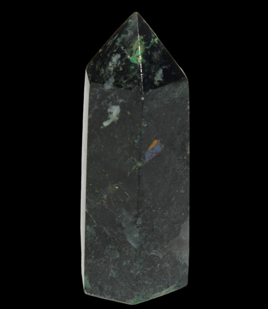 Green Malachite with Azurite wand 69g  - Rocks and Things Store