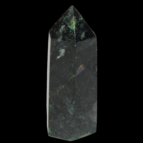 Green Malachite with Azurite wand 69g  - Rocks and Things Store