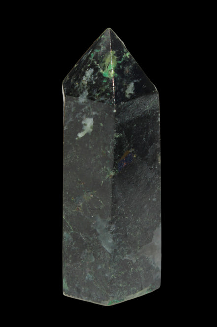 Green Malachite with Azurite wand 69g  - Rocks and Things Store