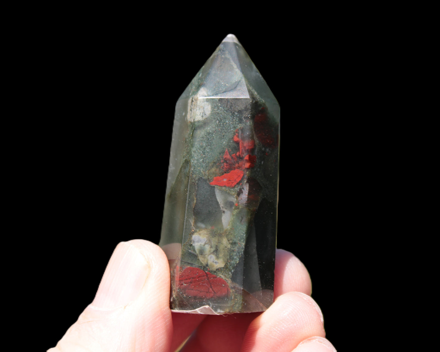 African Bloodstone wand 39g Rocks and Things