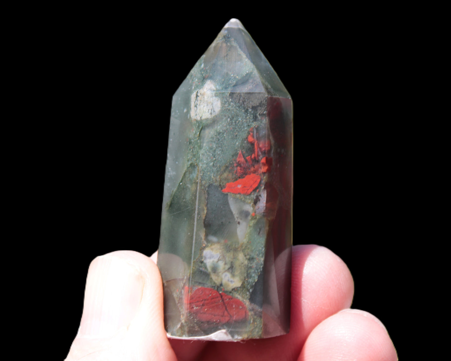 African Bloodstone wand 39g Rocks and Things